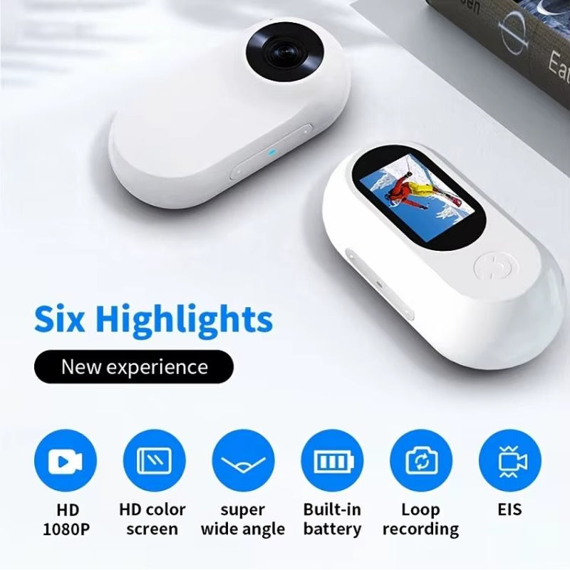 Dropshipping Magnetic Thumb Camera Portable HD Camera Outdoor Cycling Video Cameras